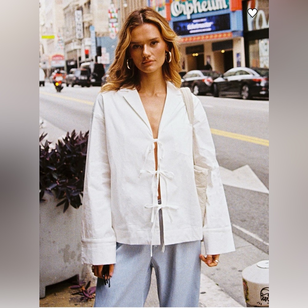 Princess Polly Cream Blazer